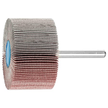 Pferd 2" x 1" Mounted Flap Wheel - 1/4" Shank - Aluminum Oxide - 180 Grit 45241